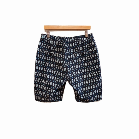 Shades of Grey by Micha Cohen Geometric Shorts Black‎ Men's Size 30 - Picture 2 of 11